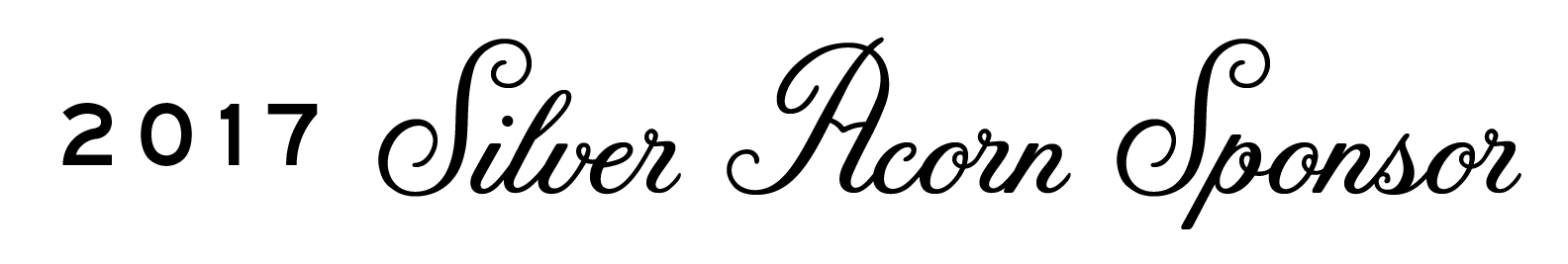 2017 Silver Acorn Sponsor